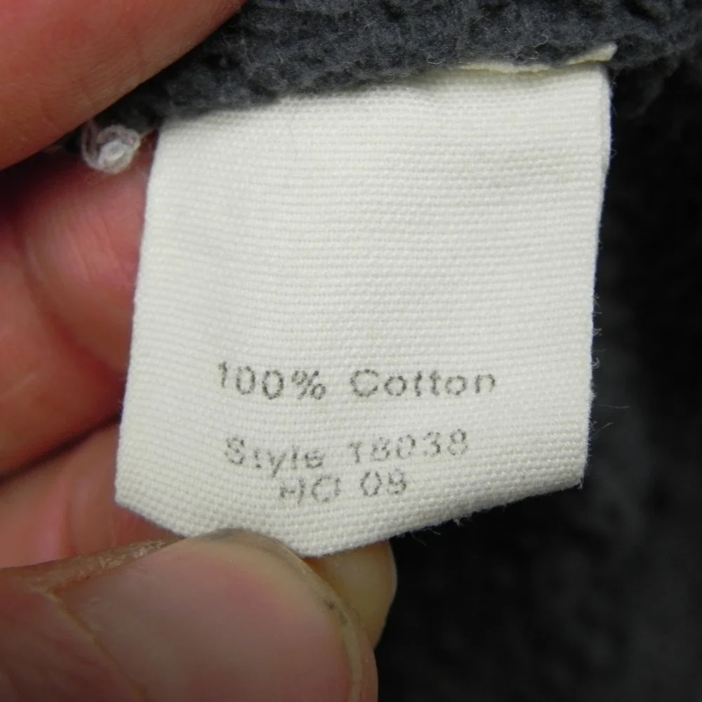 J.Crew Hoodie Mens Medium Gray Full Zip Outerwear Fleece Cotton Sweatshirt 18038